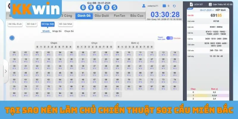 Tại sao nên làm chủ chiến thuật soi cầu miền Bắc